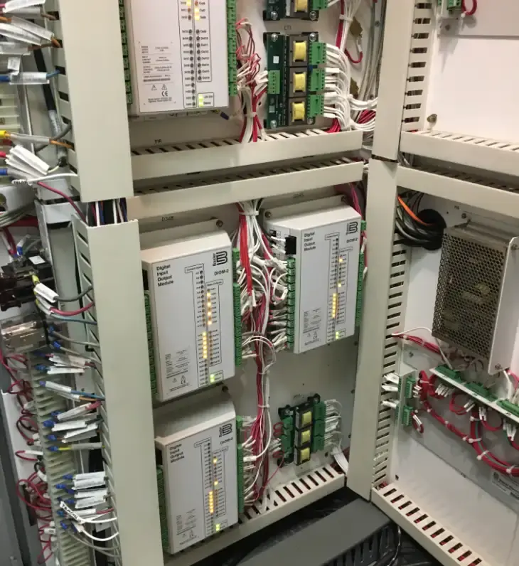 Inside of excitation cabinet